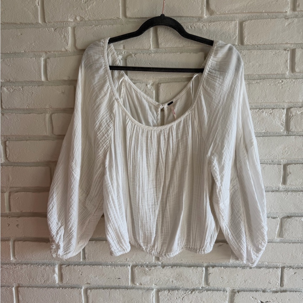 Free People Gauze Cotton Top